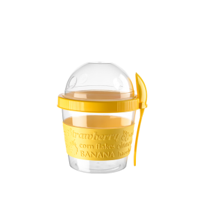 Yoghurt Container with Reservoir 500 ML + Spoon (Oat-Muesli Mixtures)