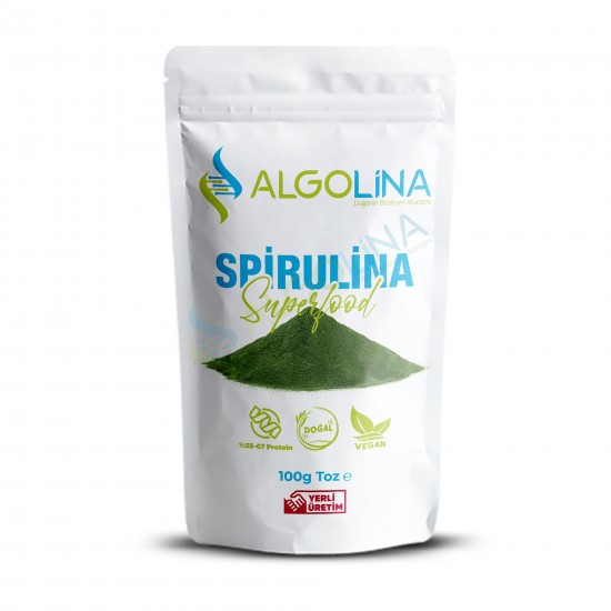 Algolina Spirulina Powder 100 G (2) - "Turkey's First 100% Domestic Production"