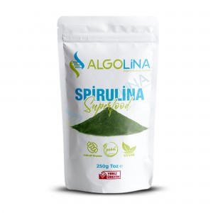 Algolina Spirulina Tozu 250 Gr (2 adet) - "Türkiye'nin İlk %100 Yerli Üretimi"