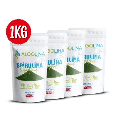 Algolina Spirulina Powder 1 Kg (4 pocket 250 gr)