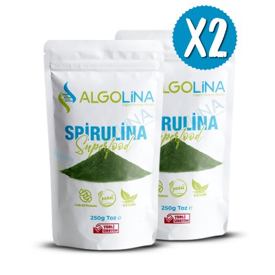 Algolina Spirulina Powder 250 G (2 piece)