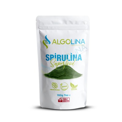 Algolina Spirulina Powder 100 Gr + Tedy Children's Cups